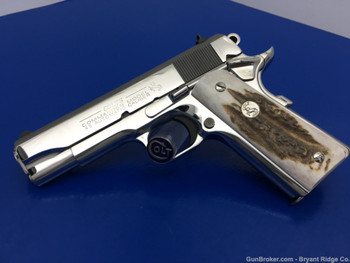 Colt 1911 Commander .45 Acp 4.25" *BREATHTAKING BRIGHT STAINLESS*