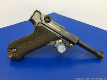 1917 DWM P08 RARE "DEATH'S HEAD" Luger 9mm 4" *LATE WWI PRODUCTION MODEL*