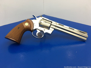 1976 Colt Python .357 Mag 6" *DESIRABLE NICKEL FINISH*