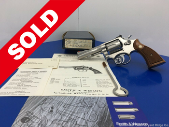 1974 Smith & Wesson 67 NO DASH .38 SPL Stainless 4" *GORGEOUS S&W REVOLVER*