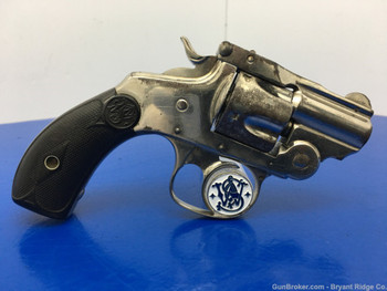 Smith Wesson 32 Double Action 4th Model .32 S&W Nickel *RARE 1.25" BARREL!*