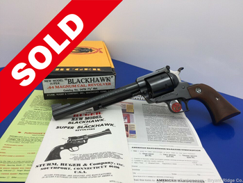 1982 Ruger New Model Super Blackhawk .44 Mag Blue 7.5" *UNFLUTED CYLINDER*