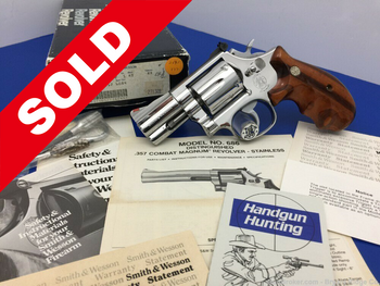 1986 Smith Wesson 686 No Dash LEW HORTON 2.5" *1 of only 2500* BREATHTAKING