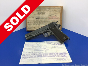 1918 Colt Ithaca 1911 .45acp EXTRAORDINARY DECOMMISSIONED MILITARY 1911A1*