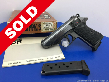 1970 Walther PPK/S 7.65mm Blue 3.3" *AMAZING WEST GERMAN MADE PISTOL*