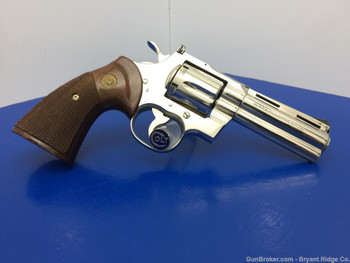 1974 Colt Python .357 MAG 4" *DESIRABLE NICKEL FINISH*