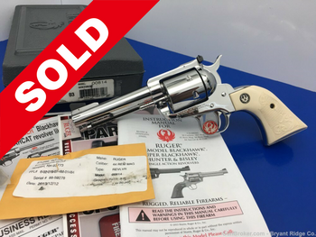 2013 Ruger New Model Super Blackhawk .44 Mag *STUNNING BRIGHT STAINLESS*