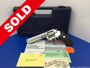 1987 Colt King Cobra .357 Mag 6" *ABSOLUTELY BREATHTAKING BRGHT STAINLESS*