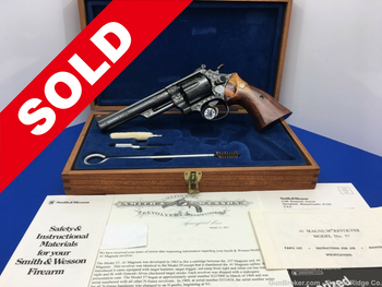 1980 Smith Wesson 57 .41 Mag Blue 6" *PRISTINE FACTORY ENGRAVED*