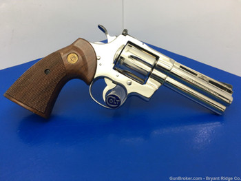 1979 Colt Python .357 Mag 4" *DESIRABLE NICKEL FINISH*