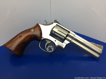 1984 Smith Wesson 586 .357 Mag Nickel 4" *STUNNING DOUBLE-ACTION REVOLVER*