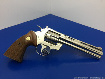 1960 Colt Python .357 Mag Nickel 6" *ULTRA RARE EARLY PRODUCTION EXAMPLE!*