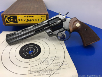 1970 Colt Python .357 Mag Blue 6" *LEGENDARY SNAKE SERIES*