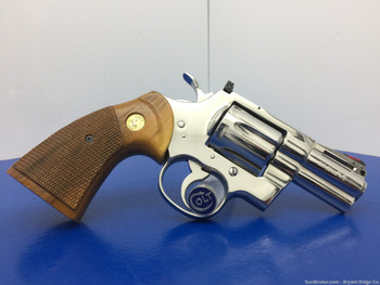 1987 Colt Python *EXTRAORDINARY FACTORY BRIGHT STAINLESS & 2.5" MODEL*