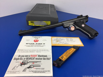 2001 Ruger MKII Target .22 Lr Blue *RARE 10" BULL BARREL MODEL* Stunning