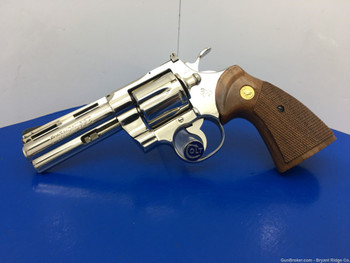 1978 Colt Python .357 Mag 4" *HIGHLY DESIRABLE NICKEL FINISH*