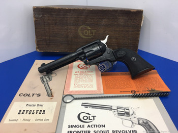 1968 Colt Single Action Frontier Scout .22 Lr Blue 4.75" *INCREDIBLE FIND*