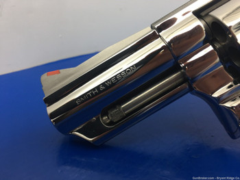 Smith Wesson 66 Pre Lock...Ultra Rare 3"...*BREATHTAKING BRIGHT STAINLESS*
