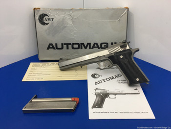 AMT Automag II .22 WRM Stainless 6" *INCREDIBLE SEMI-AUTO .22 WMR PISTOL*