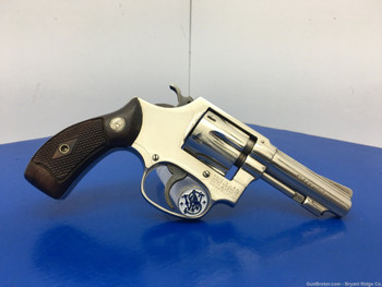 1956 Smith Wesson 32 Hand Ejector .32 S&W Long AMAZING NICKEL PRE MODEL 30