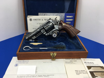 1976 Smith Wesson 29-2 .44mag Blue 4" *ULTRA RARE S&W FACTORY "B" ENGRAVED*