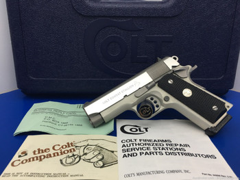 1988 Colt Combat Stallion .45 Acp Stainless 3.5" *INCREDIBLY RARE COLT!*