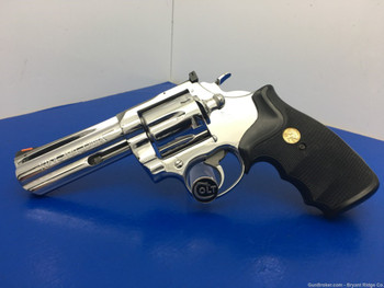 1988 Colt King Cobra .357mag 4" *BREATHTAKING BRIGHT STAINLESS FINISH* 