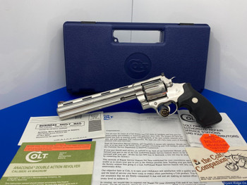 1996 Colt Anaconda .44 Mag Stainless *ULTRA RARE 8" VENT RIB BARREL MODEL*