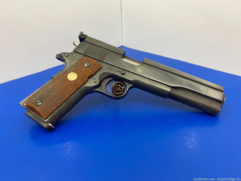 1977 Colt Series 70 Government .45 ACP Blue *JIM CLARK LONG HEAVY SLIDE*