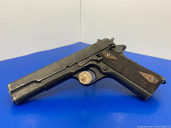 1923 Colt M1911A1 .45 ACP Blue 5" *INCREDIBLE NORWEGIAN KONGSBERG COLT*