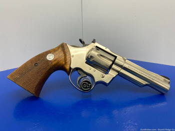 1975 Colt Trooper MKIII .357 Mag Nickel *4" HEAVY BARREL EXAMPLE*