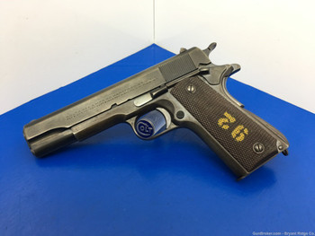 1933 Colt 1911 Government .45 ACP Blued 5" *ARGENTINE CAPITOL POLICE MODEL*