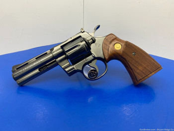 1976 Colt Python .357 Mag 4" *GORGEOUS ROYAL BLUE FINISH!* Awesome Revolver