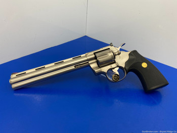 1981 Colt Python .357 Mag *RARE E NICKEL & 8" VENT RIB BBL*