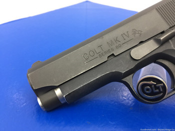 1990 Colt Lightweight Officer .45 Acp Blue 3.5" *AMAZING SERIES 80!*