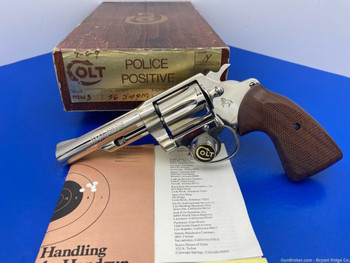 1977 Colt Police Positive Special .38 Nickel 4" *RARE ONE YEAR PRODUCTION!*