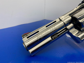 1984 Colt Python Absolutely Gorgeous 4" *BREATHTAKING BRIGHT STAINLESS*