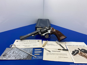 1976 Smith Wesson 19-3 .357 Mag Blue 6" *PINNED & RECESSED REVOLVER*