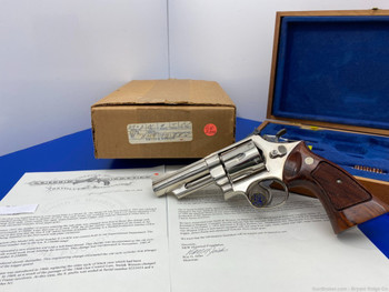 1976 Smith Wesson 29-2 .44 Mag Nickel 4" *GORGEOUS DOUBLE ACTION REVOLVER!*