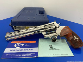 1998 Colt Anaconda PDT *Colt Custom Shop* -BREATHTAKING BRIGHT STAINLESS-