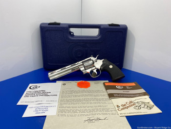 1983 Colt Python .357Mag Bright Stainless 6"*BREATHTAKING BRIGHT STAINLESS*