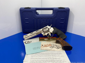 1981 Colt Python .357 Mag Nickel 6" *LEGENDARY SNAKE SERIES REVOLVER*