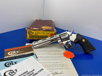 1989 Colt Python .357 Mag 6" *FACTORY ULTIMATE BRIGHT STAINLESS*