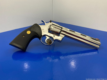 1989 Colt Python .357 Mag 6" *FACTORY ULTIMATE BRIGHT STAINLESS*
