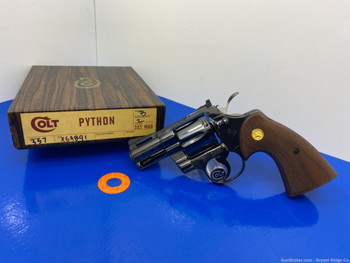 1981 Colt Python .357 Mag Blue 2 1/2" *GORGEOUS SNAKE SERIES REVOLVER!*