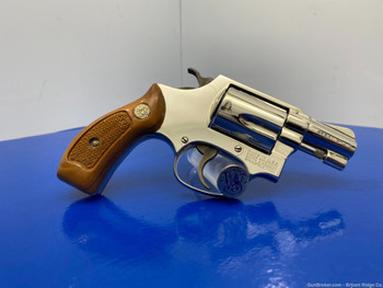 1981 Smith Wesson 36 No-Dash .38spl Nickel 2" *EARLY PINNED BARREL MODEL*