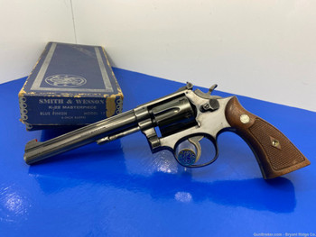 1959 Smith & Wesson 17 .22 LR Blue 6" *GORGEOUS DOUBLE ACTION REVOLVER!*