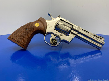 1983 Colt Python .357 Mag Nickel 4" *ULTRA DESIRABLE NICKEL FINISH*