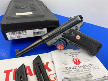 2016 Ruger MKII Standard .22 Lr Blue 4.75" *INCREDIBLE SEMI AUTO PISTOL!*