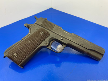 1945 Remington Rand 1911A1 .45 Acp Black *AWESOME WWII PRODUCTION EXAMPLE!*